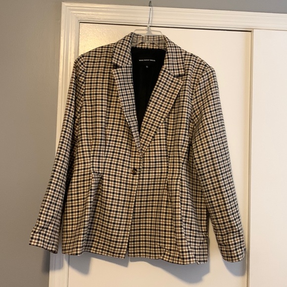 Jackets & Blazers - Who what wear plaid peplum blazer